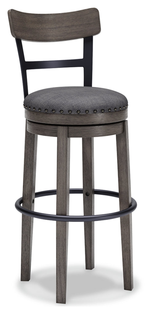 Caitbrook Tall Upholstered Swivel Barstool