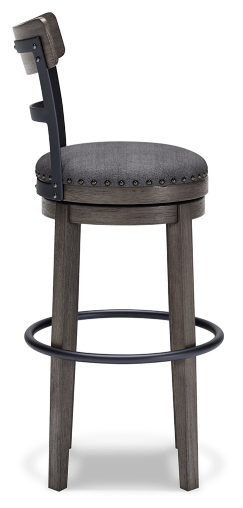 Caitbrook Tall Upholstered Swivel Barstool