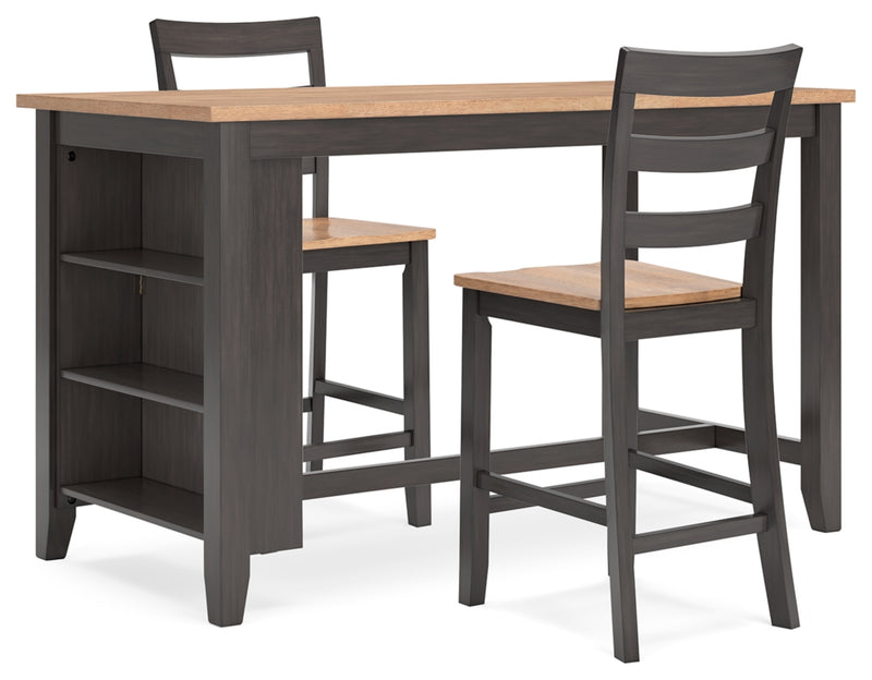 Gesthaven Dining Set (Up to 4 Barstools)