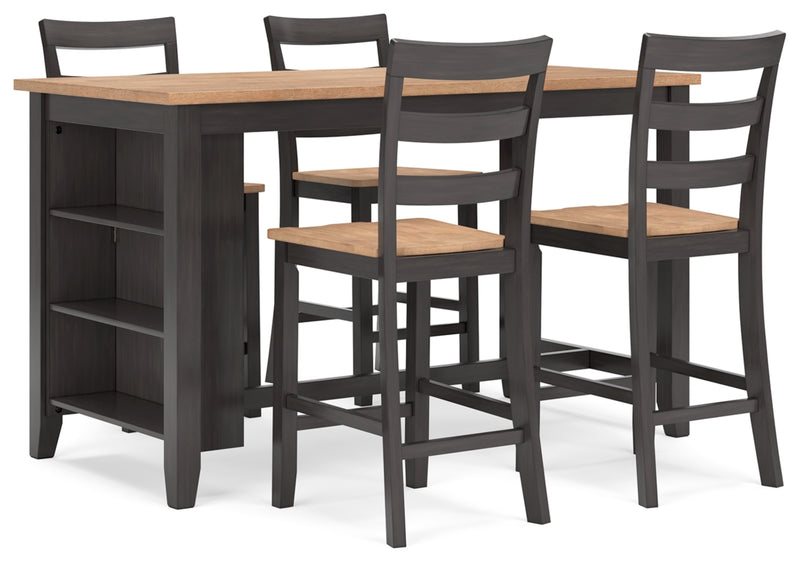 Gesthaven Dining Set (Up to 4 Barstools)