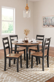 Gesthaven Dining Set (Up to 4 Barstools)