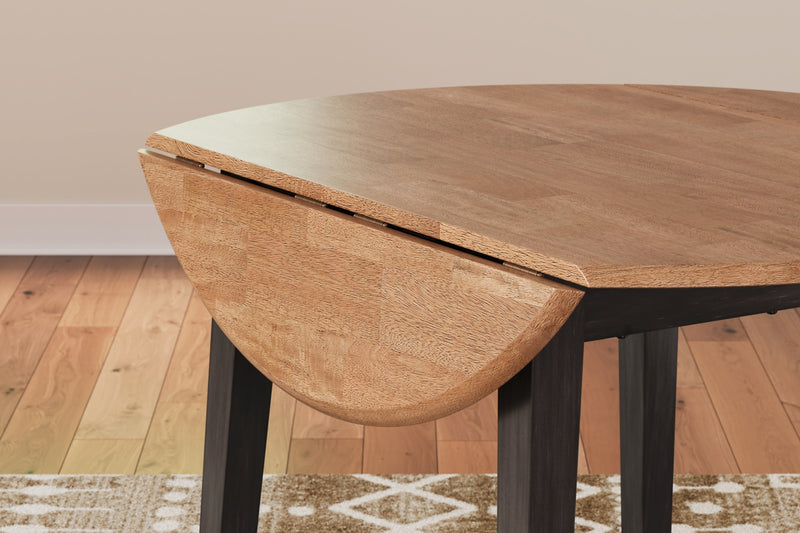 Mesa de comedor redonda con alas plegables Gesthaven