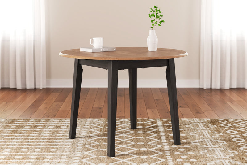 Mesa de comedor redonda con alas plegables Gesthaven