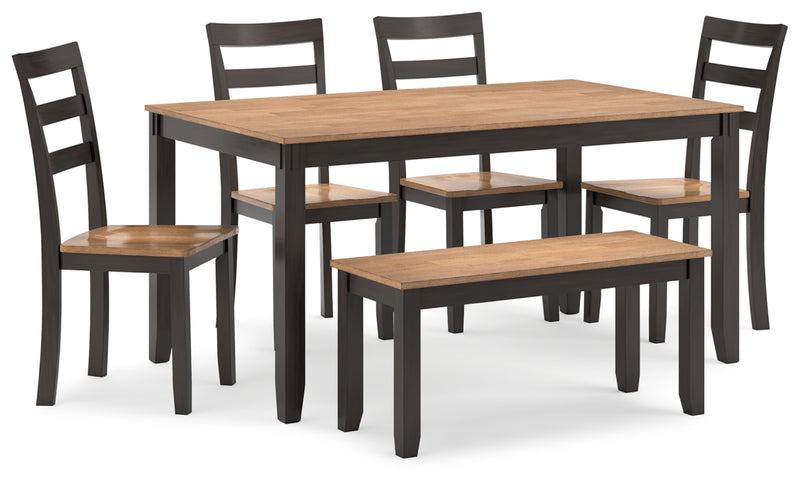 Gesthaven Dining Set (Up to 4 Barstools)