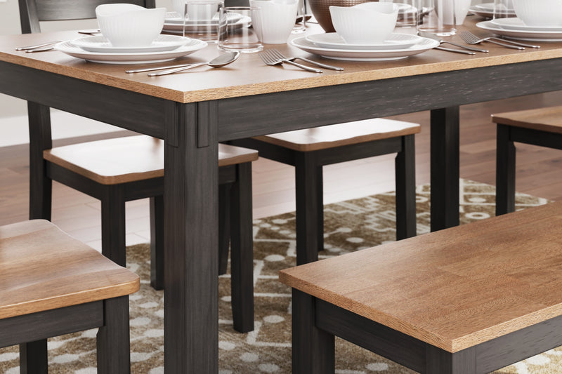Gesthaven Dining Set (Up to 4 Barstools)