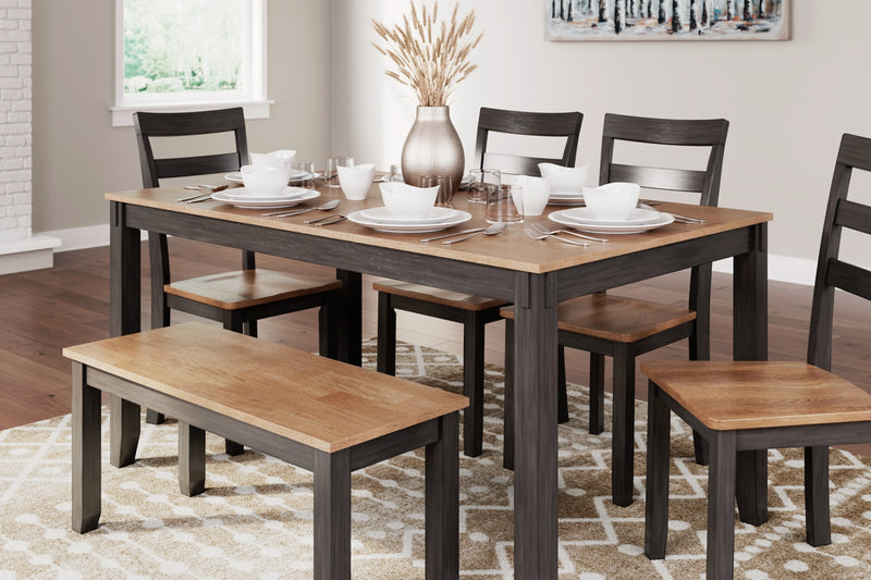 Gesthaven Dining Set (Up to 4 Barstools)