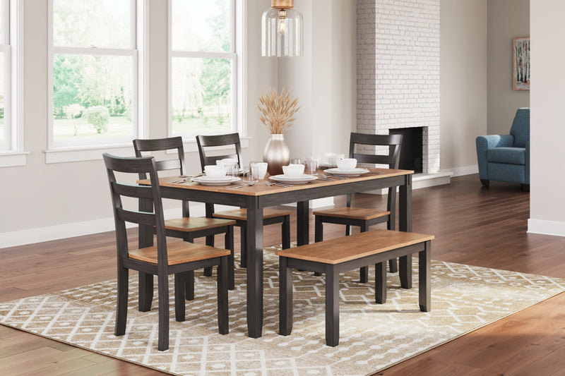 Gesthaven Dining Set (Up to 4 Barstools)