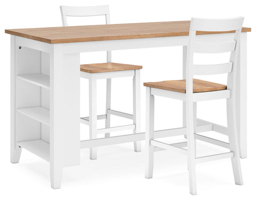 Gesthaven Dining Set (Up to 4 Barstools)