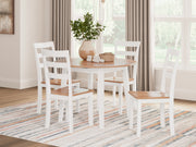 Gesthaven Dining Set (Up to 4 Barstools)