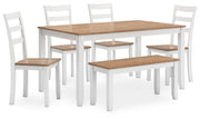 Gesthaven Dining Set (Up to 4 Barstools)