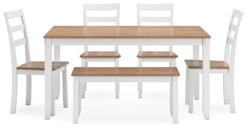 Gesthaven Dining Set (Up to 4 Barstools)