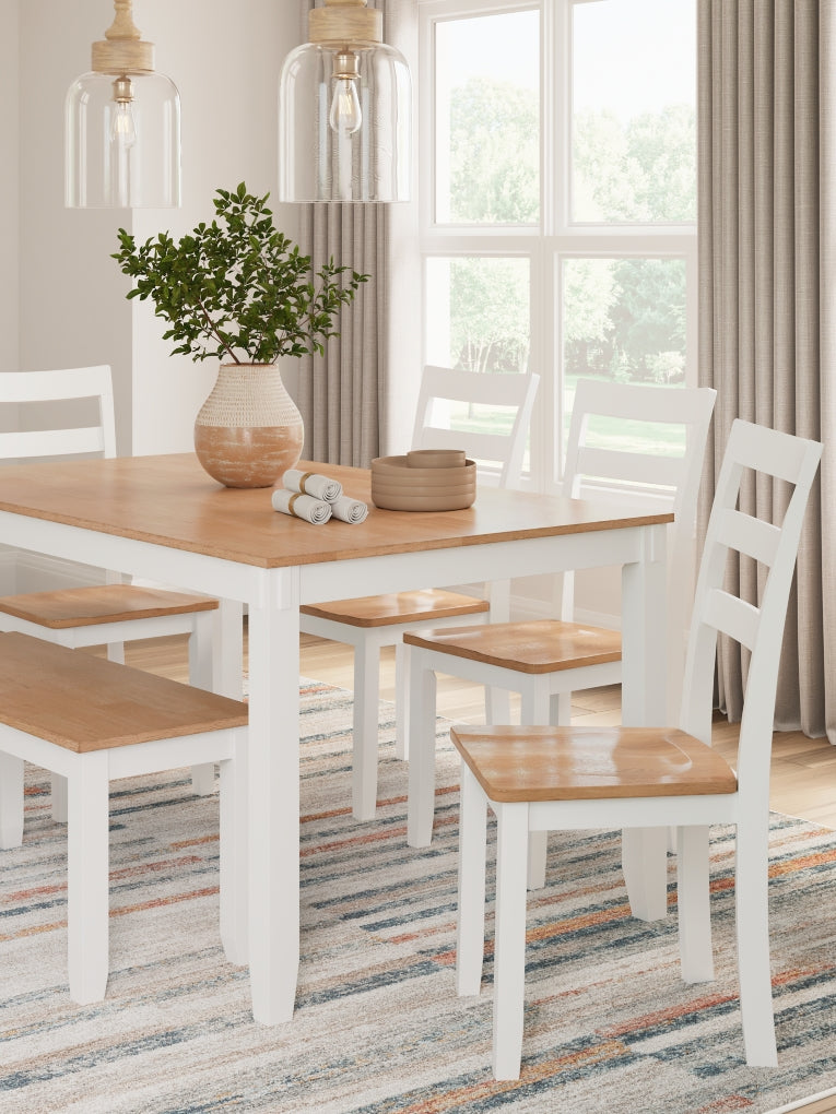 Gesthaven Dining Set (Up to 4 Barstools)
