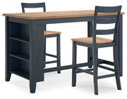 Gesthaven Dining Set (Up to 4 Barstools)