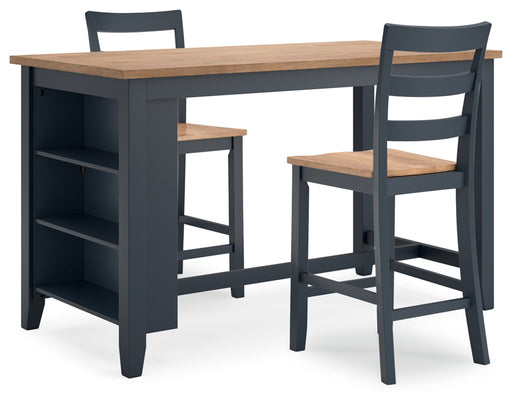 Gesthaven Dining Set (Up to 4 Barstools)