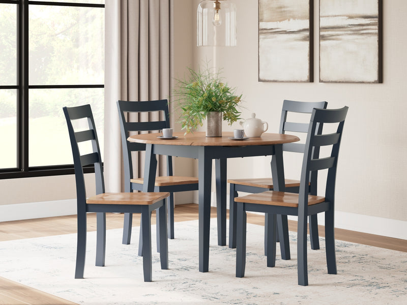 Gesthaven Dining Set (Up to 4 Barstools)