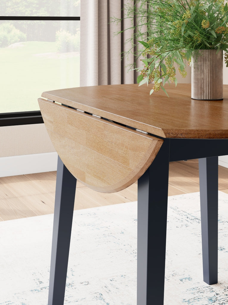 Mesa de comedor redonda con alas plegables Gesthaven