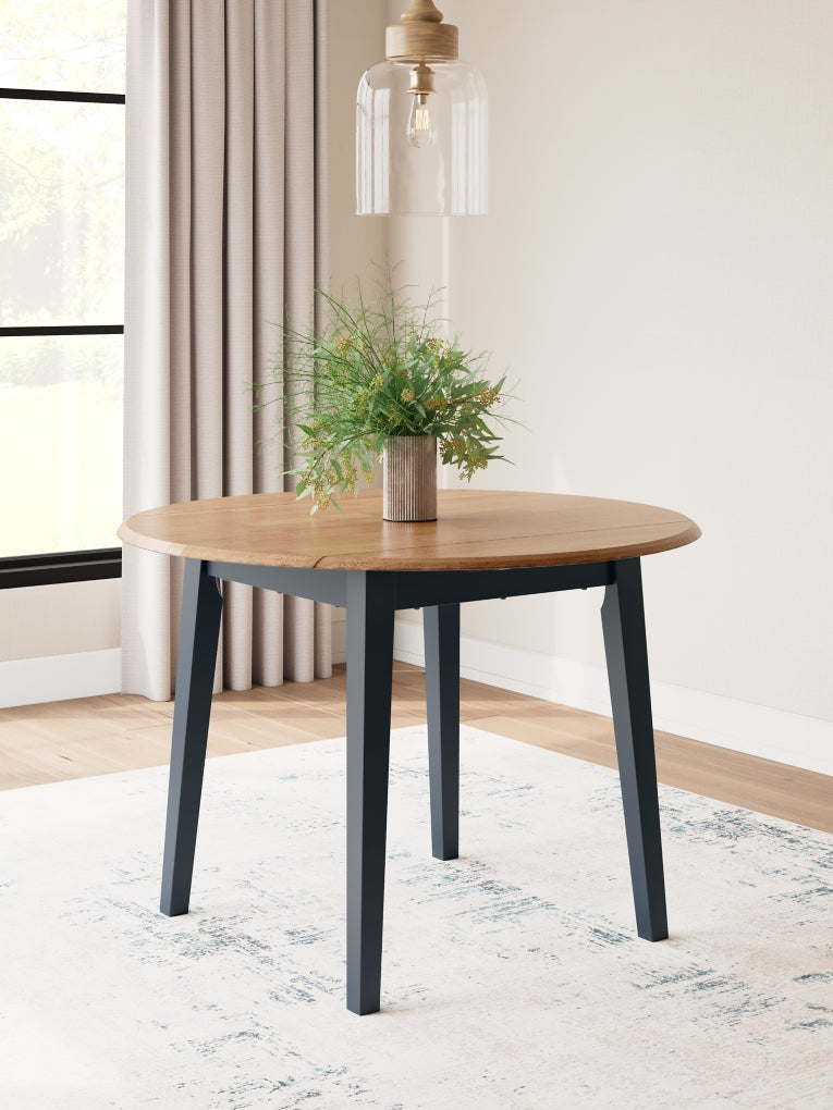 Mesa de comedor redonda con alas plegables Gesthaven