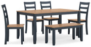 Gesthaven Dining Set (Up to 4 Barstools)