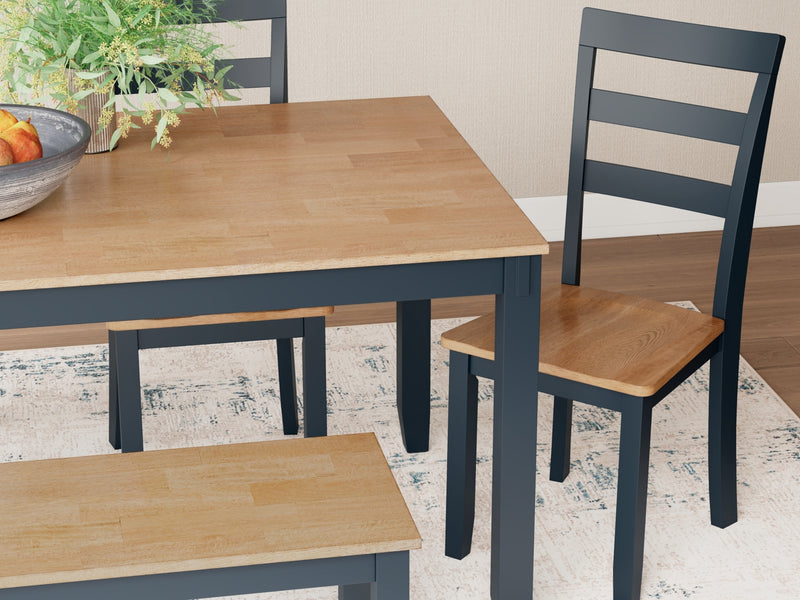 Gesthaven Dining Set (Up to 4 Barstools)
