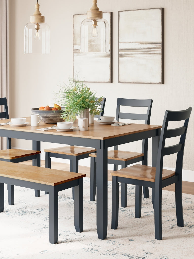 Gesthaven Dining Set (Up to 4 Barstools)