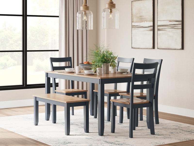 Gesthaven Dining Set (Up to 4 Barstools)