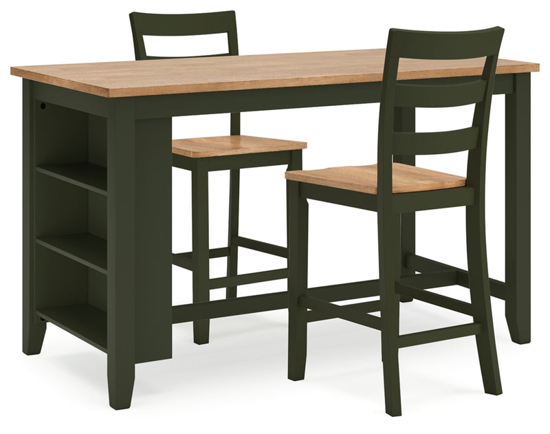 Gesthaven Dining Set (Up to 4 Barstools)