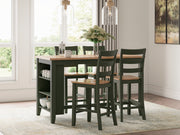 Gesthaven Dining Set (Up to 4 Barstools)