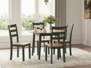 Gesthaven Dining Set (Up to 4 Barstools)