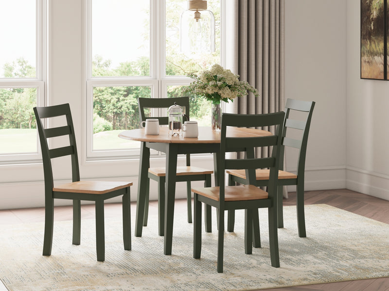 Mesa de comedor redonda con alas plegables Gesthaven