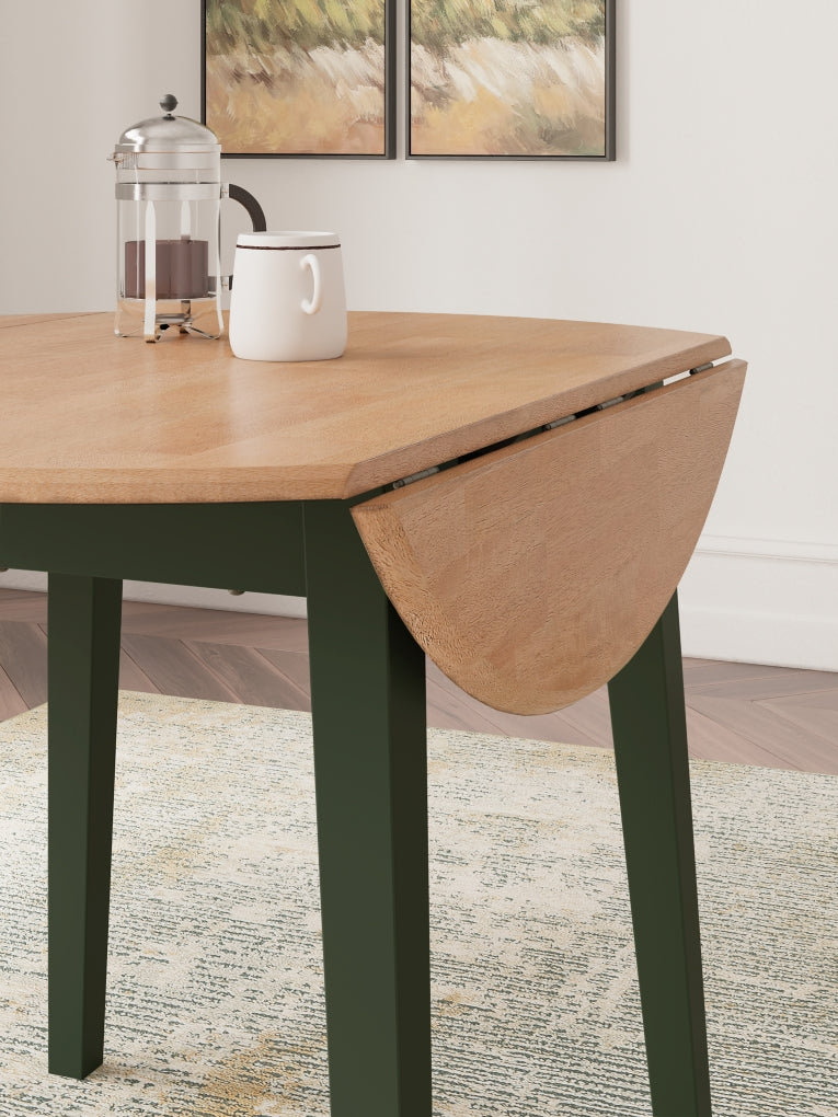 Mesa de comedor redonda con alas plegables Gesthaven