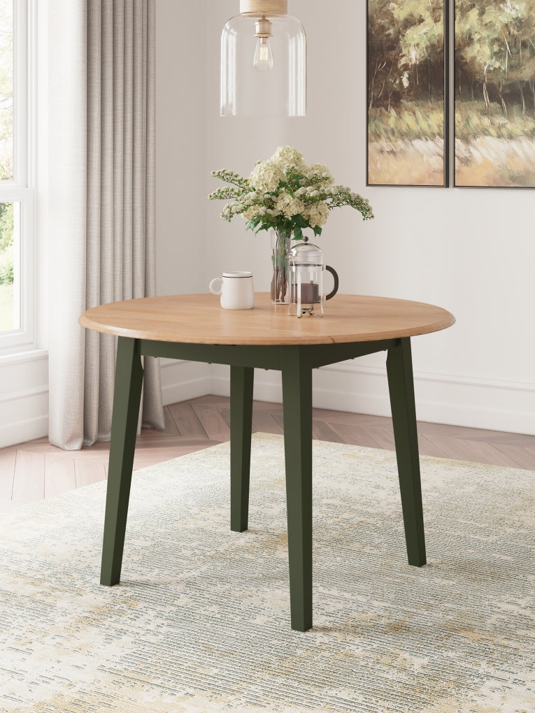 Mesa de comedor redonda con alas plegables Gesthaven