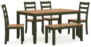 Gesthaven Dining Set (Up to 4 Barstools)