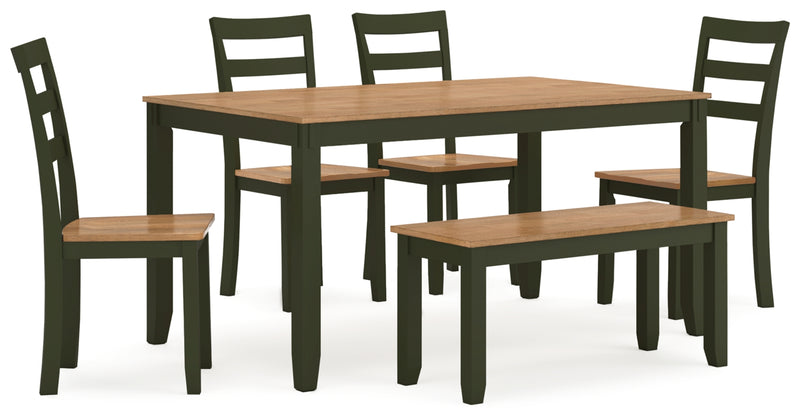 Gesthaven Dining Set (Up to 4 Barstools)