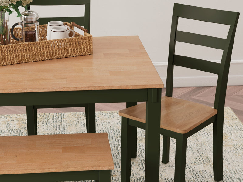 Gesthaven Dining Set (Up to 4 Barstools)