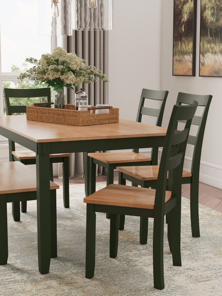 Gesthaven Dining Set (Up to 4 Barstools)