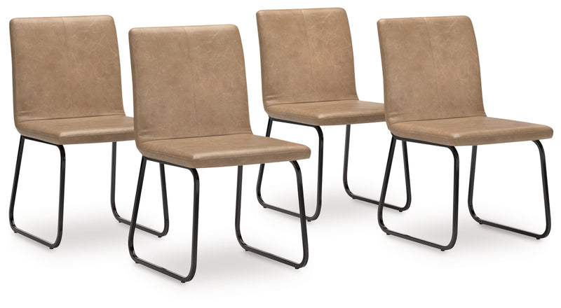 Silla auxiliar tapizada para comedor Pharwynn