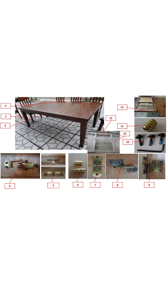 Ralene RECT DRM Butterfly EXT Table