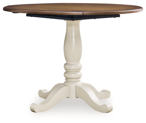 Mellintine Round Dining Room Drop Leaf Table