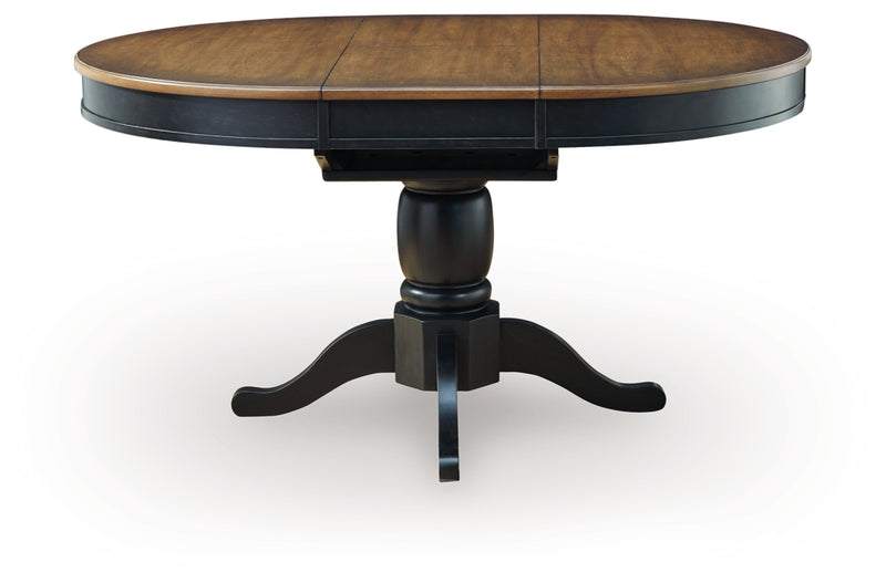 Loganeer Oval Dining Room Butterfly Extension Table
