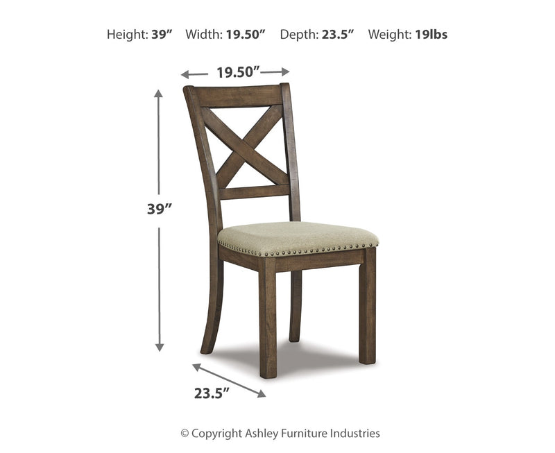 Silla Lateral Tapizada de Comedor Moriville