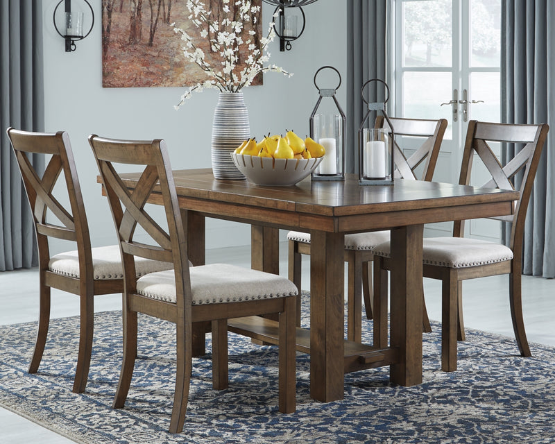 Mesa de comedor extensible rectangular Moriville