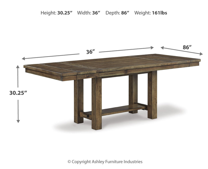 Moriville Dining Set (Up to 6 Barstools)