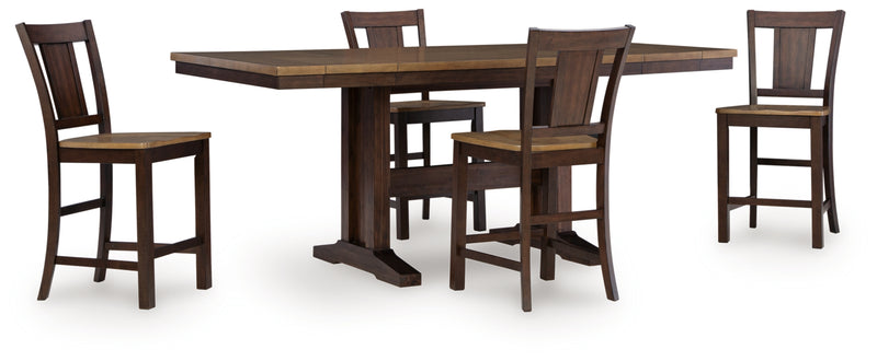 Juego de comedor Rylandeen a la altura de la encimera (hasta 8 taburetes de bar)