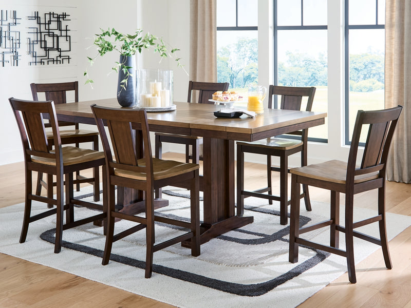 Rylandeen Counter Height Dining Set (Up to 8 Barstools)