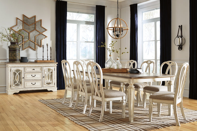 Mesa de comedor extensible Realyn RECT