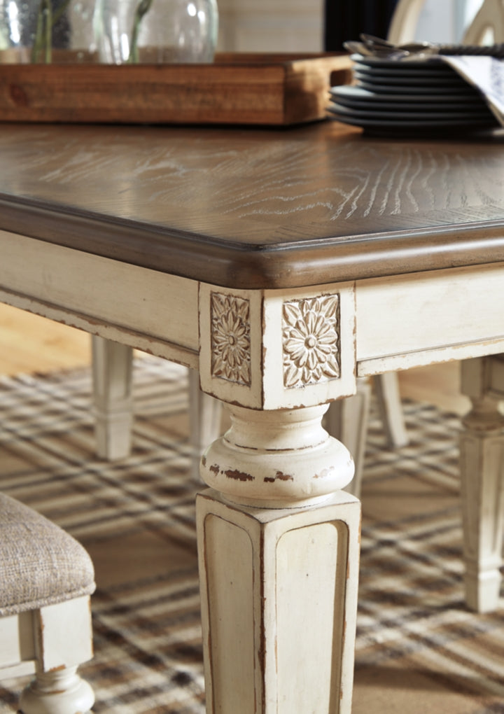 Mesa de comedor extensible Realyn RECT