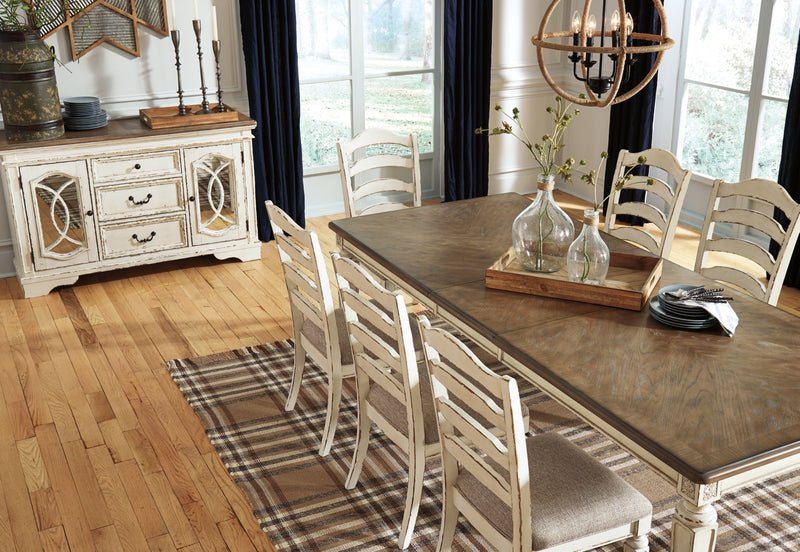 Mesa de comedor extensible Realyn RECT
