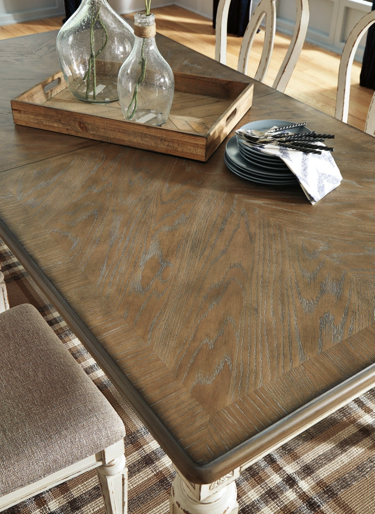 Mesa de comedor extensible Realyn RECT