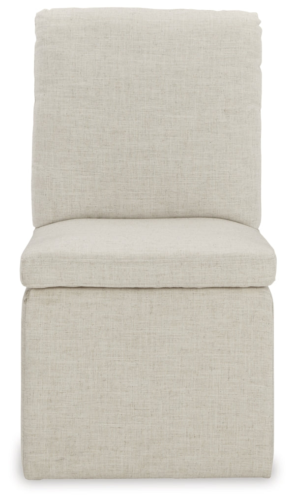 Silla de comedor lateral tapizada Krystanza