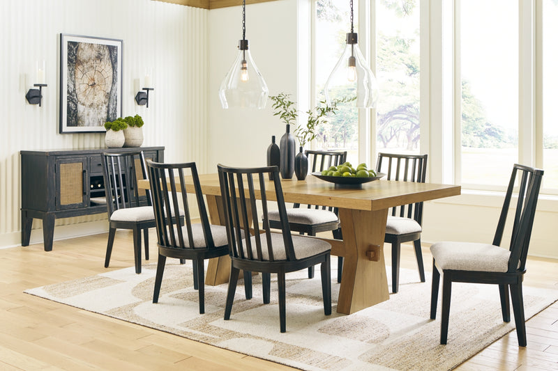 Silla tapizada de comedor Galliden